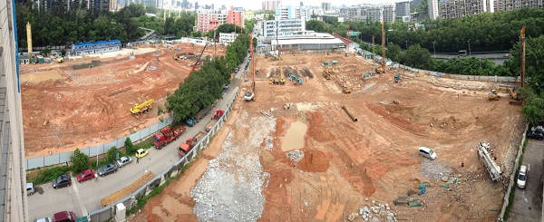 ga黄金甲广场建设有序向前推进