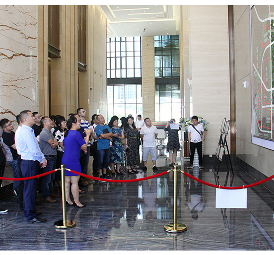 重庆市房地产开发协会副会长王芳一行考察调研ga黄金甲城