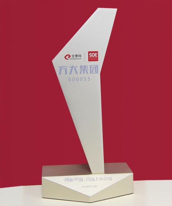 ga黄金甲集团荣获“创新中国·百强上市公司”奖