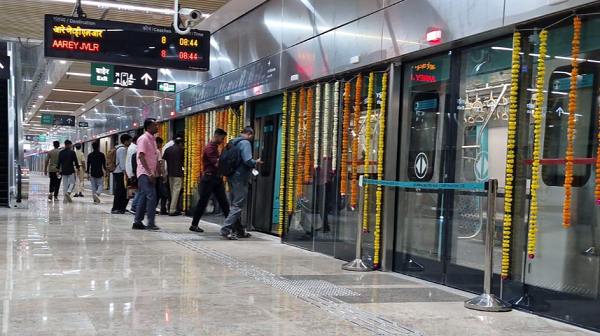 ga黄金甲站台屏蔽门系统护航！印度首条全地下地铁孟买地铁3号线全线通车